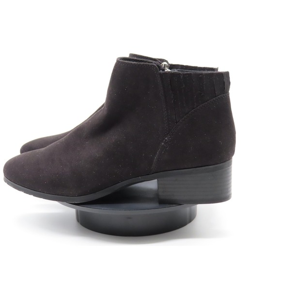 Kenneth Cole Reaction Boots Womens Size 8.5 Black Ankle Booties Low Block Heel - Picture 4 of 10